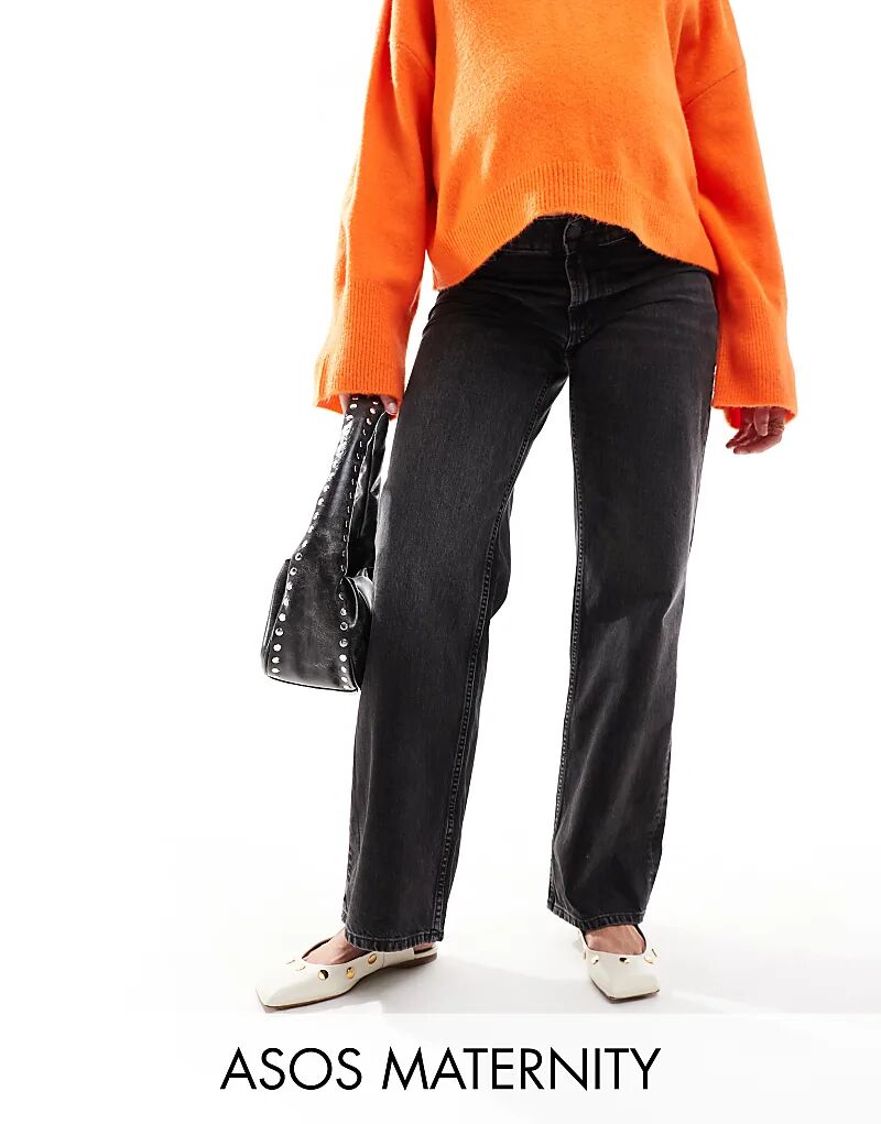 Широкие джинсы для беременных ASOS DESIGN Dad в черном цвете
Широкие джинсы для беременных ASOS DESIGN Dad в черном цвете