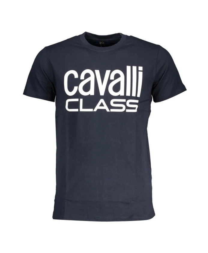 Футболка с круглым вырезом и синим логотипом Cavalli Class, синий
Футболка с круглым вырезом и синим логотипом Cavalli Class, синий