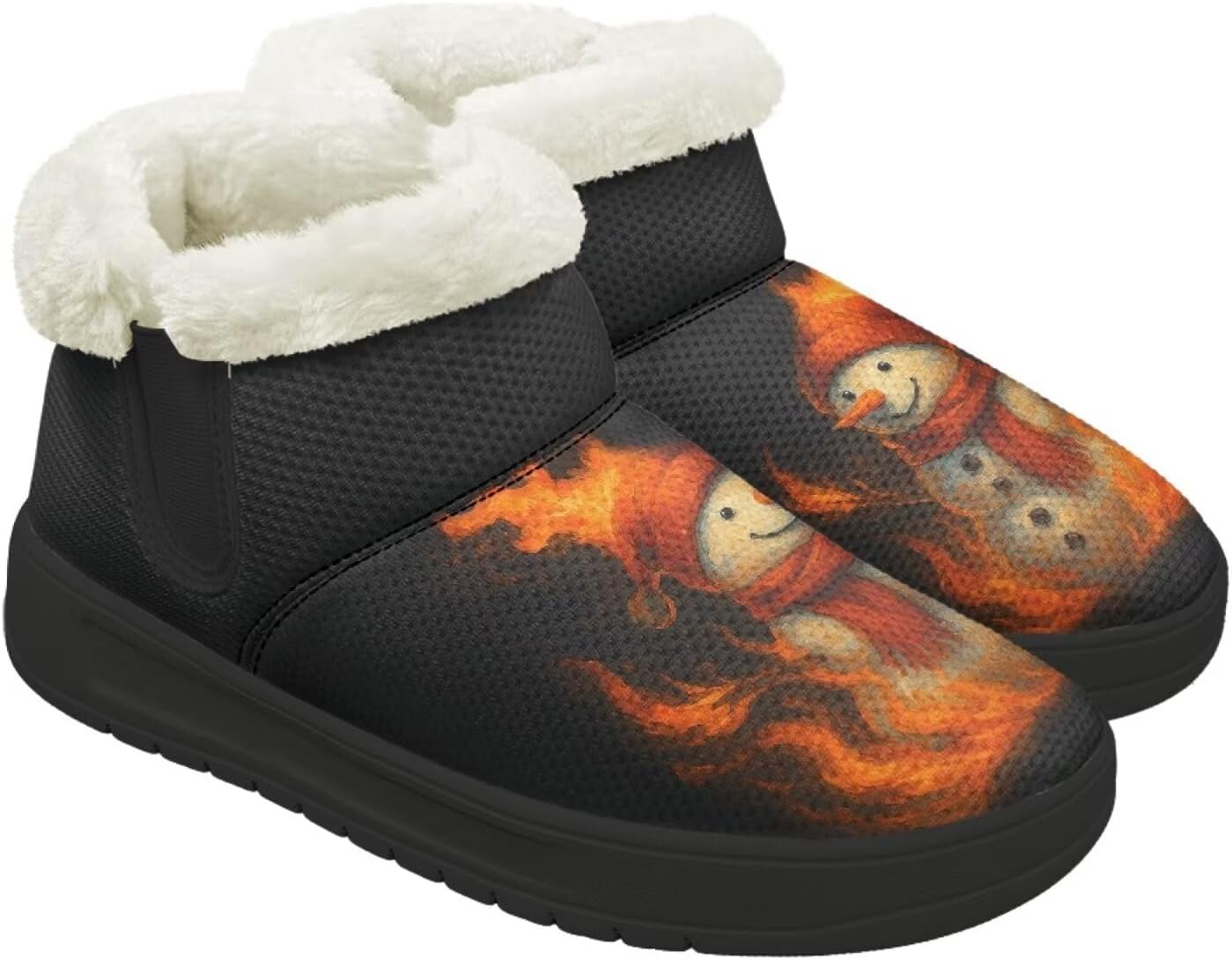 Рождественские зимние сапоги Forchrinse для женщин и мужчин: удобные, теплые, пушистые, до щиколотки, зимние, противоскользящие, Christmas Snowman Fire Flames
Рождественские зимние сапоги Forchrinse для женщин и мужчин: удобные, теплые, пушистые, до щиколотки, зимние, противоскользящие, Christmas Snowman Fire Flames