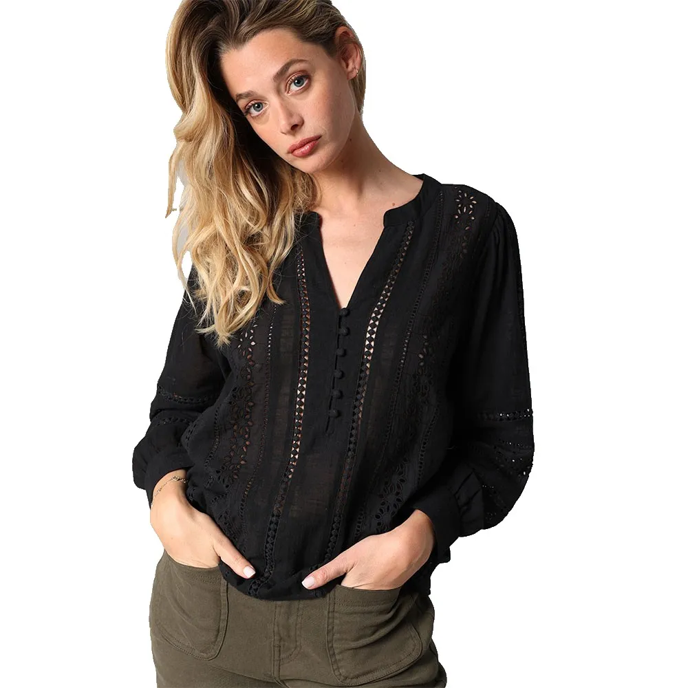 Блузка Deeluxe Veloria long sleeve, черный
Блузка Deeluxe Veloria long sleeve, черный