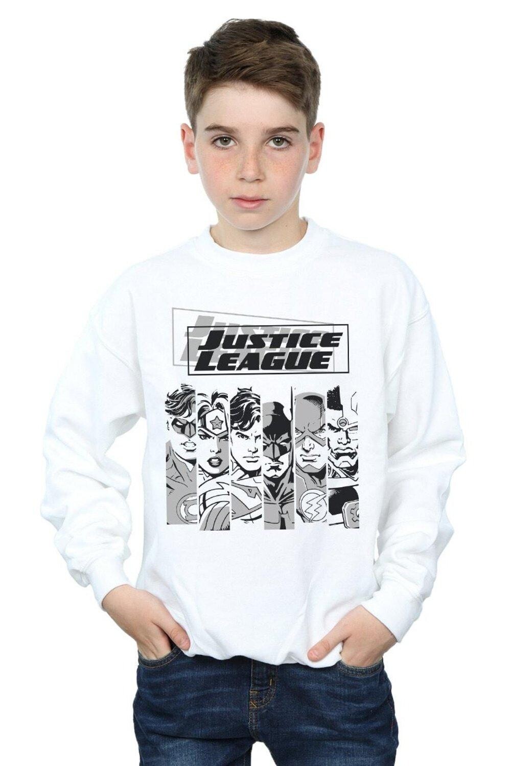 Толстовка в полоску с полосками «Лига справедливости» DC Comics, белый
Толстовка в полоску с полосками «Лига справедливости» DC Comics, белый