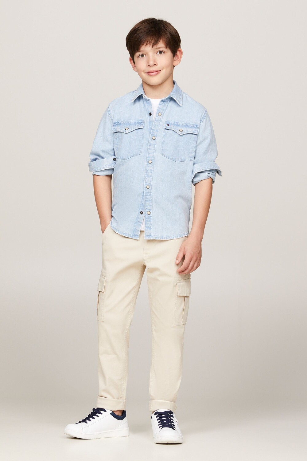 Рубашка джинсовая Tommy Hilfiger, синий 
Рубашка джинсовая Tommy Hilfiger, синий