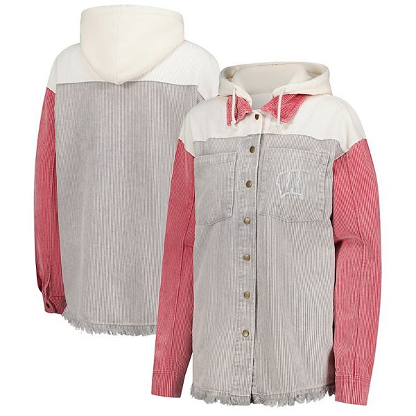 Женская серая толстовка-рубашка wisconsin badgers с эффектом поношенности Gameday Couture
Женская серая толстовка-рубашка wisconsin badgers с эффектом поношенности Gameday Couture