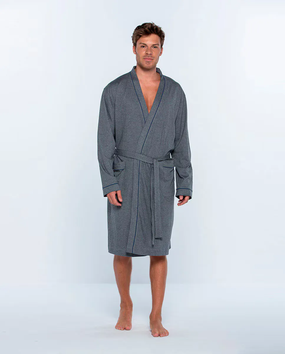 Мужской трикотажный халат Punto Blanco, серый
Мужской трикотажный халат Punto Blanco, серый