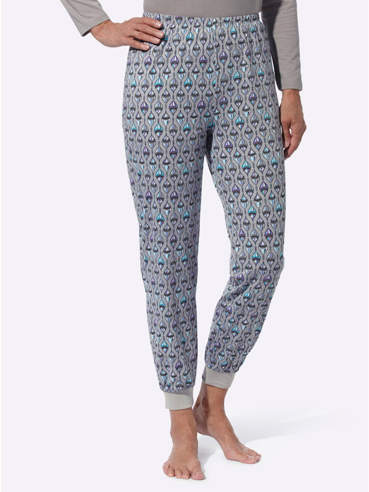 Пижамные штаны с принтом каменно-серого цвета Sieh an!
Пижамные штаны с принтом каменно-серого цвета Sieh an!