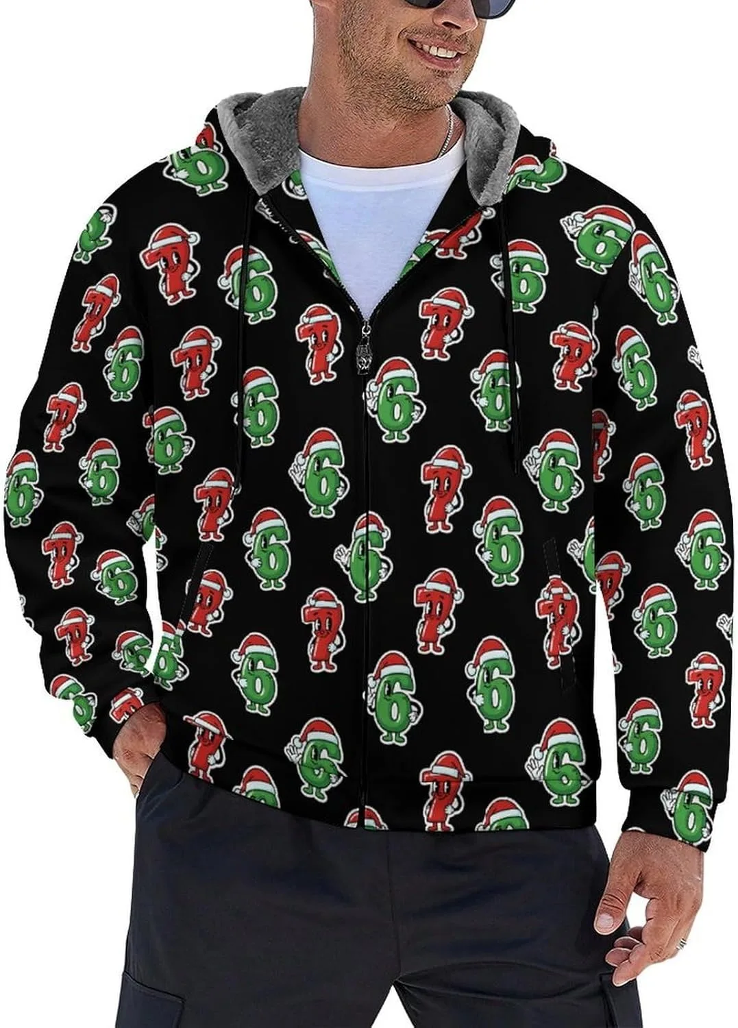 Толстовка с длинным рукавом 67 Six Seven 3D Horror Print
Толстовка с длинным рукавом 67 Six Seven 3D Horror Print