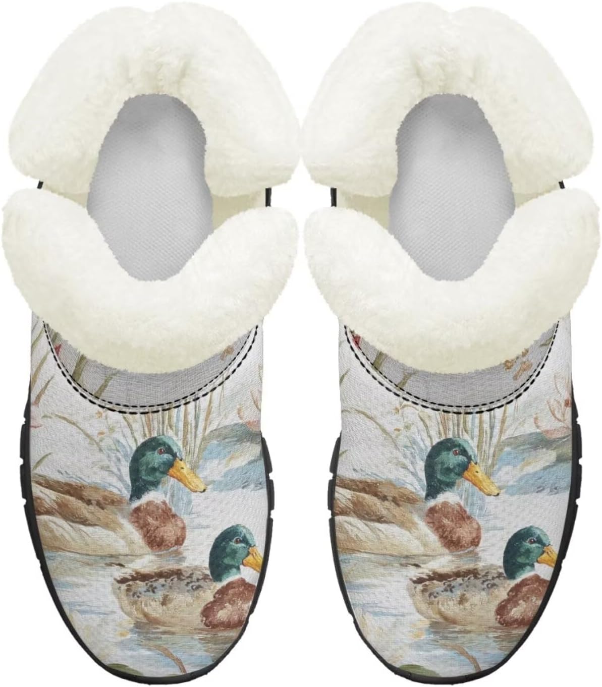 Ботинки на осень-зиму для девочек, большие и маленькие дети, противоскользящие зимние ботинки, с меховой подкладкой, на липучке, повседневные Pointodoor, Cute Mallard Duck
Ботинки на осень-зиму для девочек, большие и маленькие дети, противоскользящие зимние ботинки, с меховой подкладкой, на липучке, повседневные Pointodoor, Cute Mallard Duck