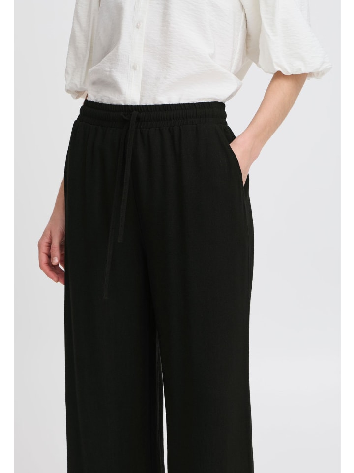 B. young Повседневные брюки BYFILINEN свободного кроя, черные
B. young Повседневные брюки BYFILINEN свободного кроя, черные