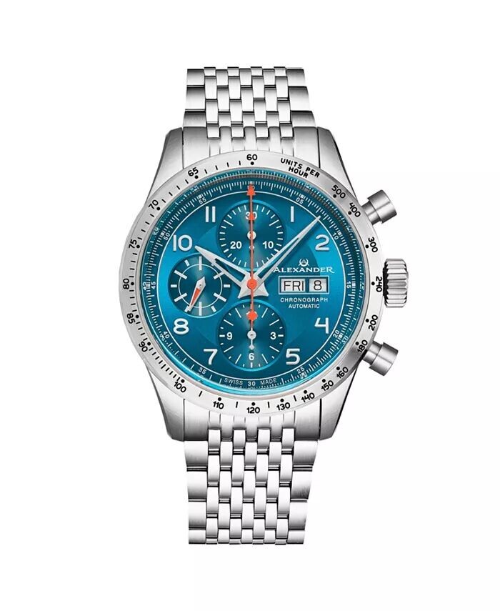 Мужские часы Megalos, серебристая нержавеющая сталь, синий циферблат, круглые часы 51 мм Alexander, серебро
Мужские часы Megalos, серебристая нержавеющая сталь, синий циферблат, круглые часы 51 мм Alexander, серебро