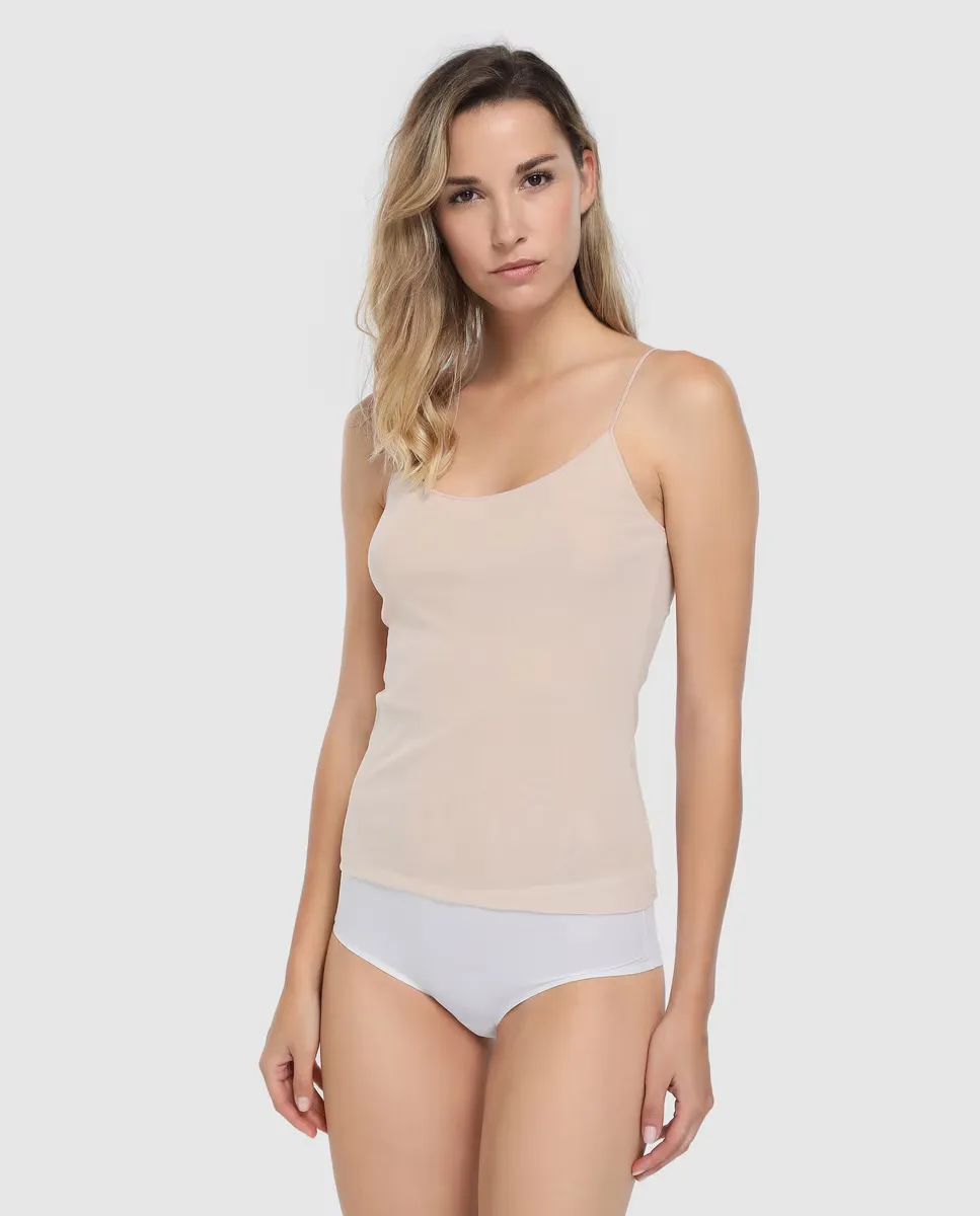 Janira женская базовая майка на бретелях, слоновая кость
Janira женская базовая майка на бретелях, слоновая кость