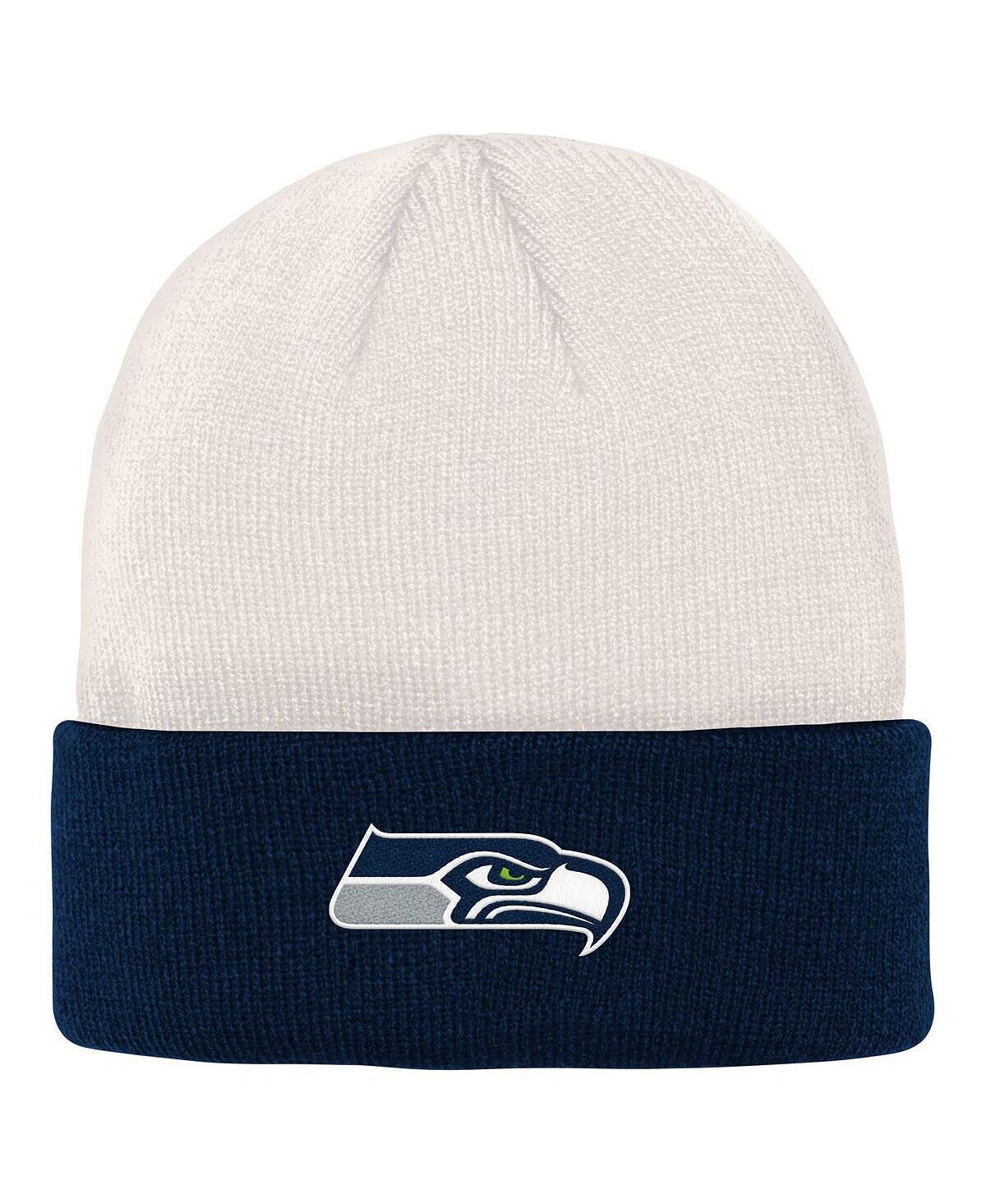 Кремовая, темно-синяя вязаная шапка для мальчиков Youth Seattle Seahawks с манжетами с костями Outerstuff
Кремовая, темно-синяя вязаная шапка для мальчиков Youth Seattle Seahawks с манжетами с костями Outerstuff