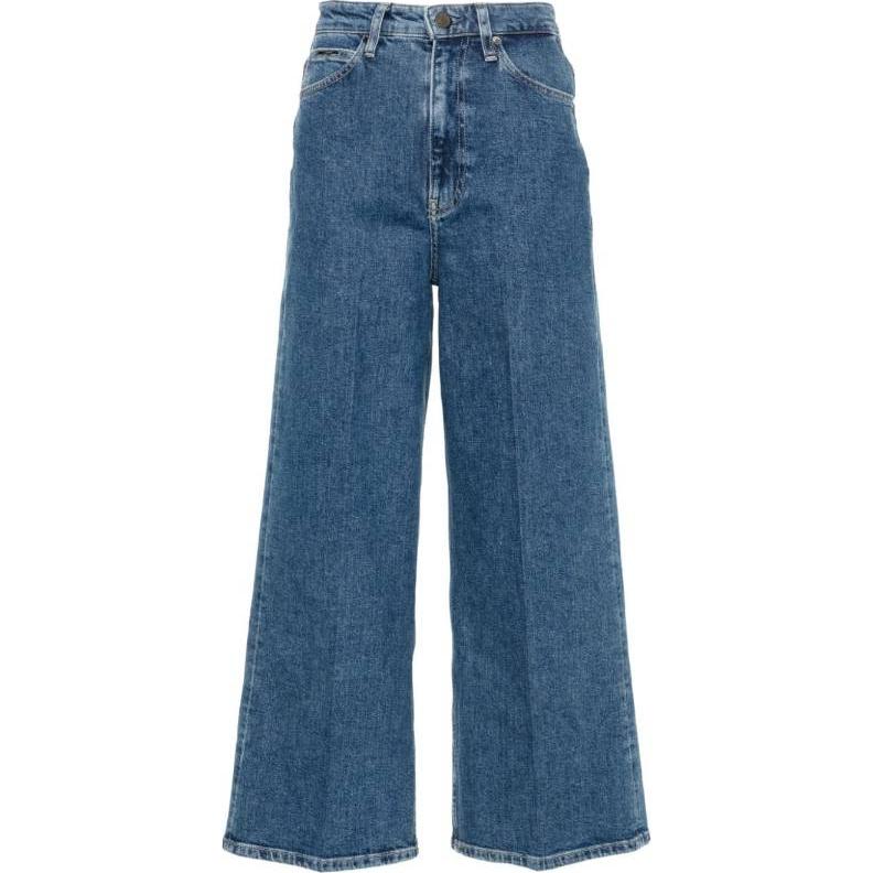 Кальвин Кляйн Высокие джинсы с широкими штанинами, морской синий
Кальвин Кляйн Высокие джинсы с широкими штанинами, морской синий