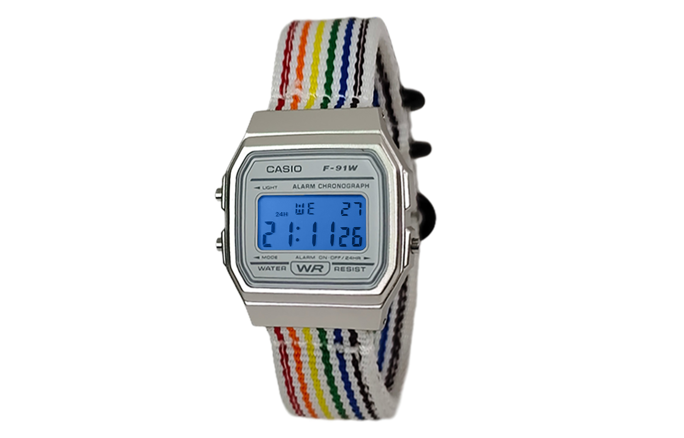 CASIO Ретроффит серия кварцевый механизм нейлоновый ремешок часы унисекс белый циферблат
CASIO Ретроффит серия кварцевый механизм нейлоновый ремешок часы унисекс белый циферблат