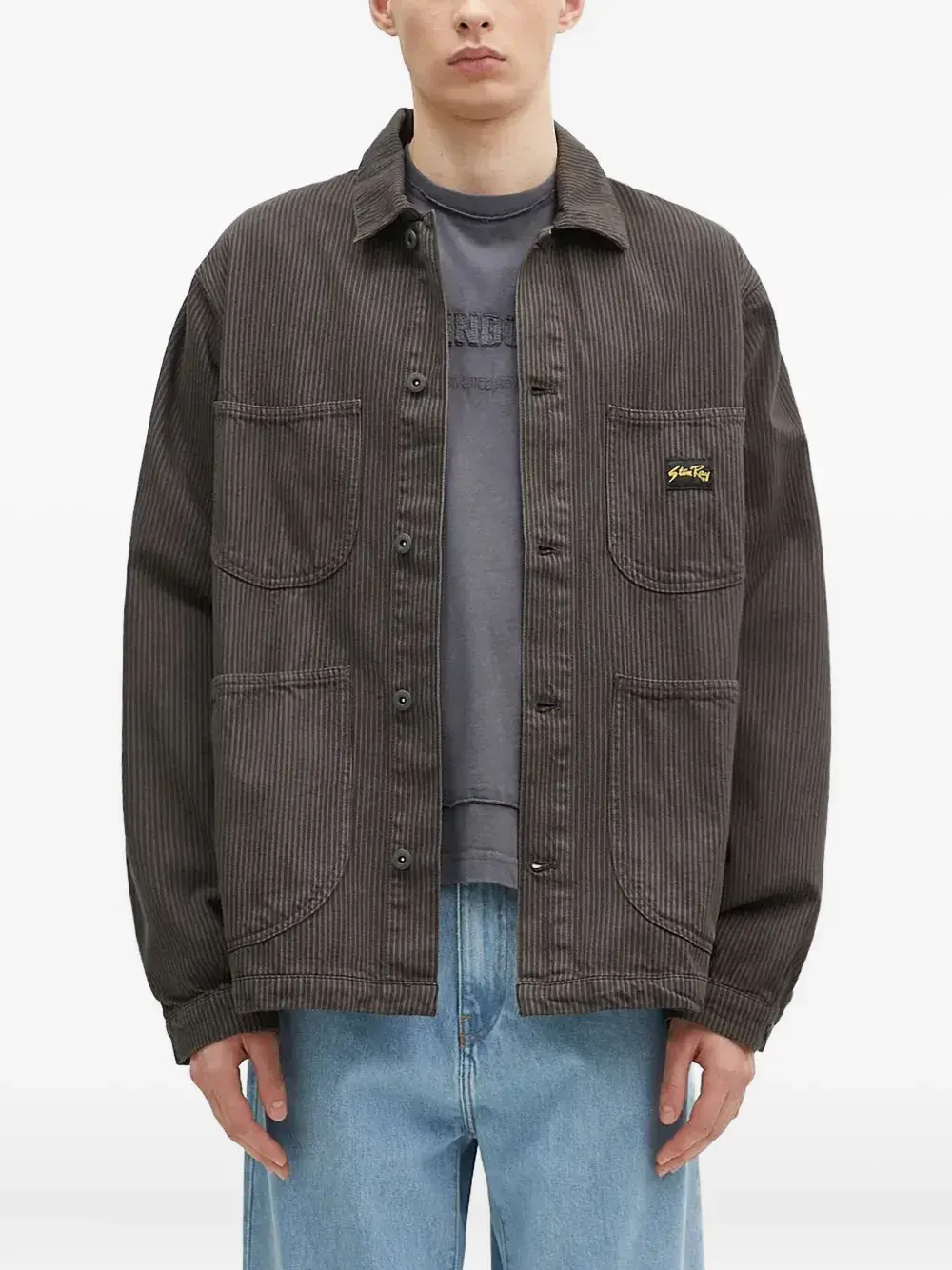 Куртка-рубашка в полоску stan ray, коричневый
Куртка-рубашка в полоску stan ray, коричневый