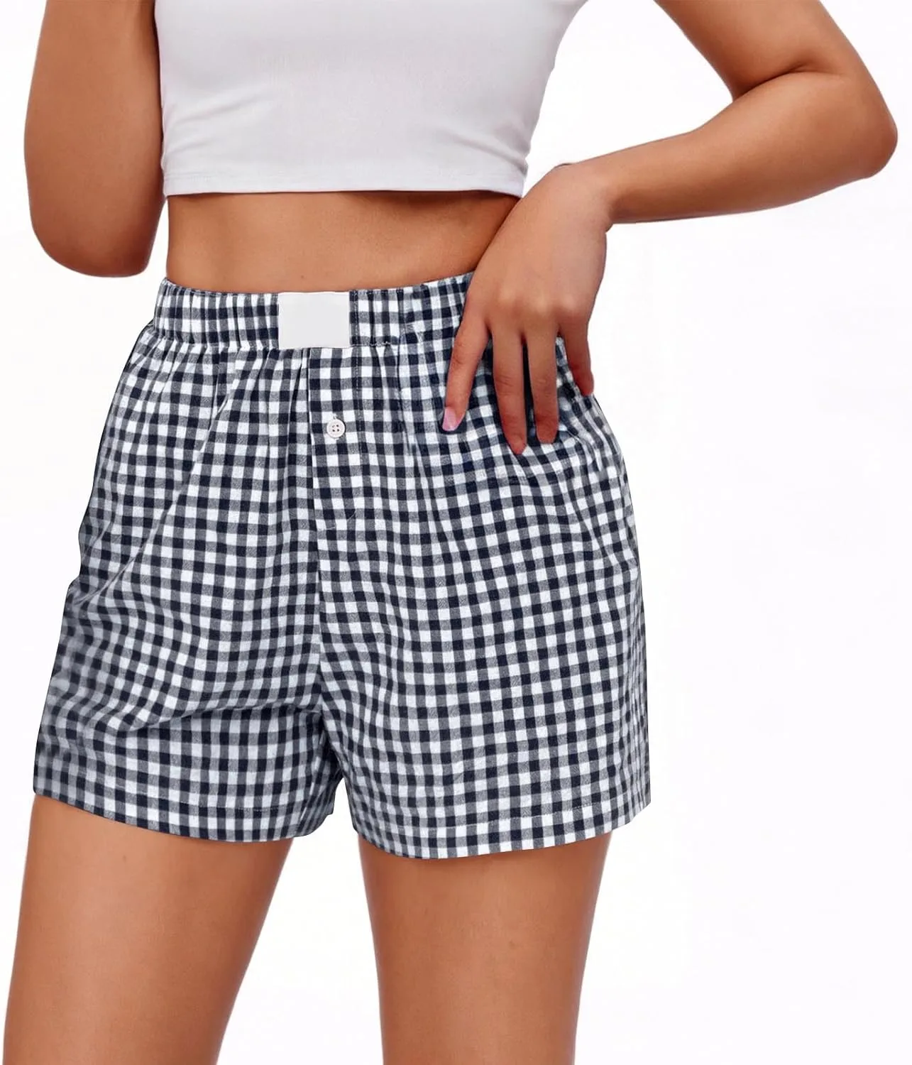 Пижамные шорты Plus Size с эластичным поясом и карманом
Пижамные шорты Plus Size с эластичным поясом и карманом