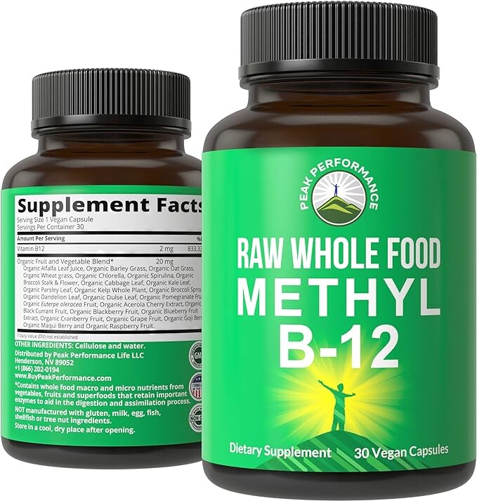 Витамин B12 Peak Performance Raw Whole Food Methyl, 30 капсул
Витамин B12 Peak Performance Raw Whole Food Methyl, 30 капсул