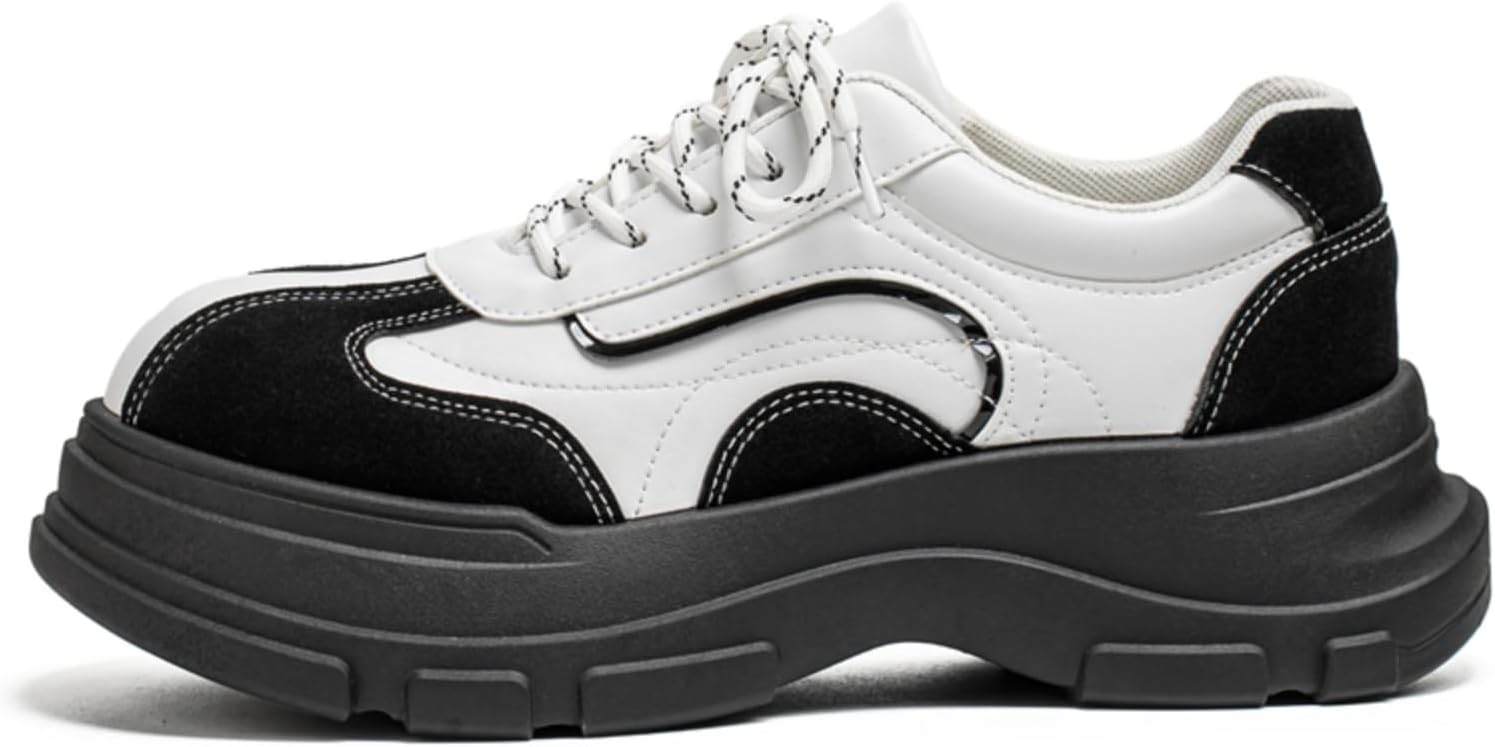 Мужские массивные низкие кеды черно-белого цвета с двухцветной шнуровкой, верх из кожи и замши, нескользящая резиновая подошва для повседневного городского стиля и уличной моды Kelibasi
Мужские массивные низкие кеды черно-белого цвета с двухцветной шнуровкой, верх из кожи и замши, нескользящая резиновая подошва для повседневного городского стиля и уличной моды Kelibasi