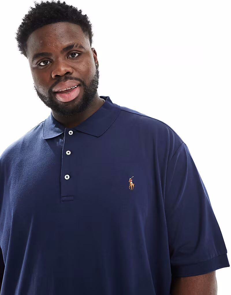 Поло Polo Ralph Lauren Big & Tall с логотипом из пима-хлопка темно-синего цвета
Поло Polo Ralph Lauren Big & Tall с логотипом из пима-хлопка темно-синего цвета