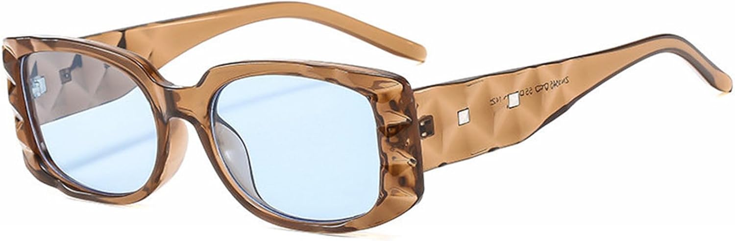 Солнцезащитные очки Helena Luxury Rectangle для женщин и мужчин, модные, винтажные, с заклепками, популярные в стиле панк, с защитой от УФ-излучения UV400, модель S67, C4
Солнцезащитные очки Helena Luxury Rectangle для женщин и мужчин, модные, винтажные, с заклепками, популярные в стиле панк, с защитой от УФ-излучения UV400, модель S67, C4