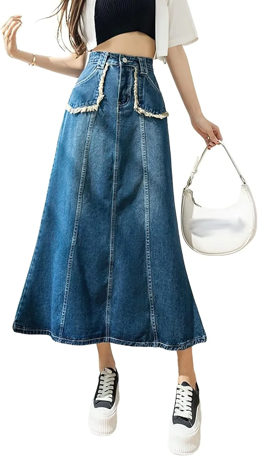 Женская винтажная джинсовая юбка макси с завышенной талией loveimgs
Женская винтажная джинсовая юбка макси с завышенной талией loveimgs