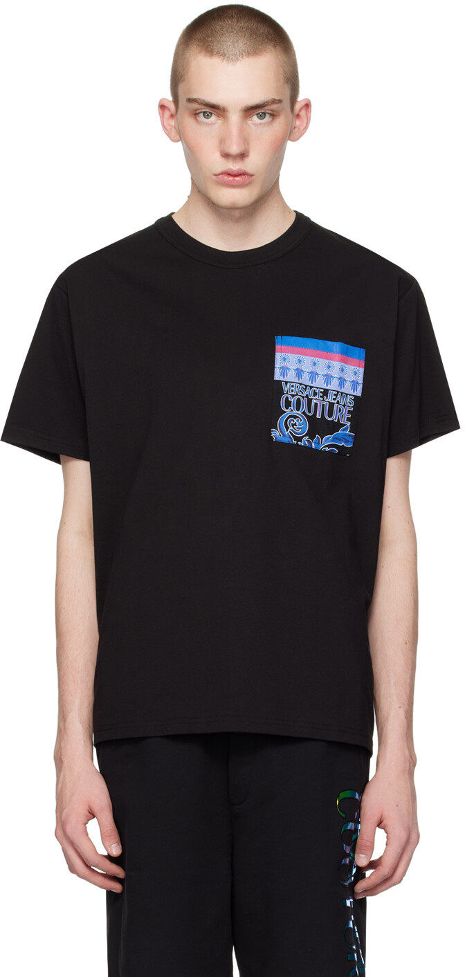 Черная футболка с принтом Versace Jeans Couture, цвет Black
Черная футболка с принтом Versace Jeans Couture, цвет Black