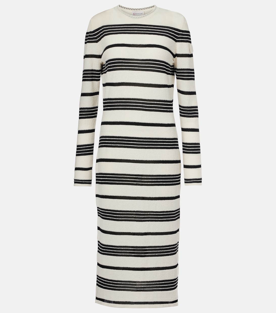 Хлопковое миди-платье с добавлением синтетики Moncler, P90 - Black & White
Хлопковое миди-платье с добавлением синтетики Moncler, P90 - Black & White