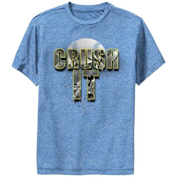 Футболка с графическим принтом для мальчиков в бейсбольном стиле Crush It Performance Licensed Character, синий
Футболка с графическим принтом для мальчиков в бейсбольном стиле Crush It Performance Licensed Character, синий