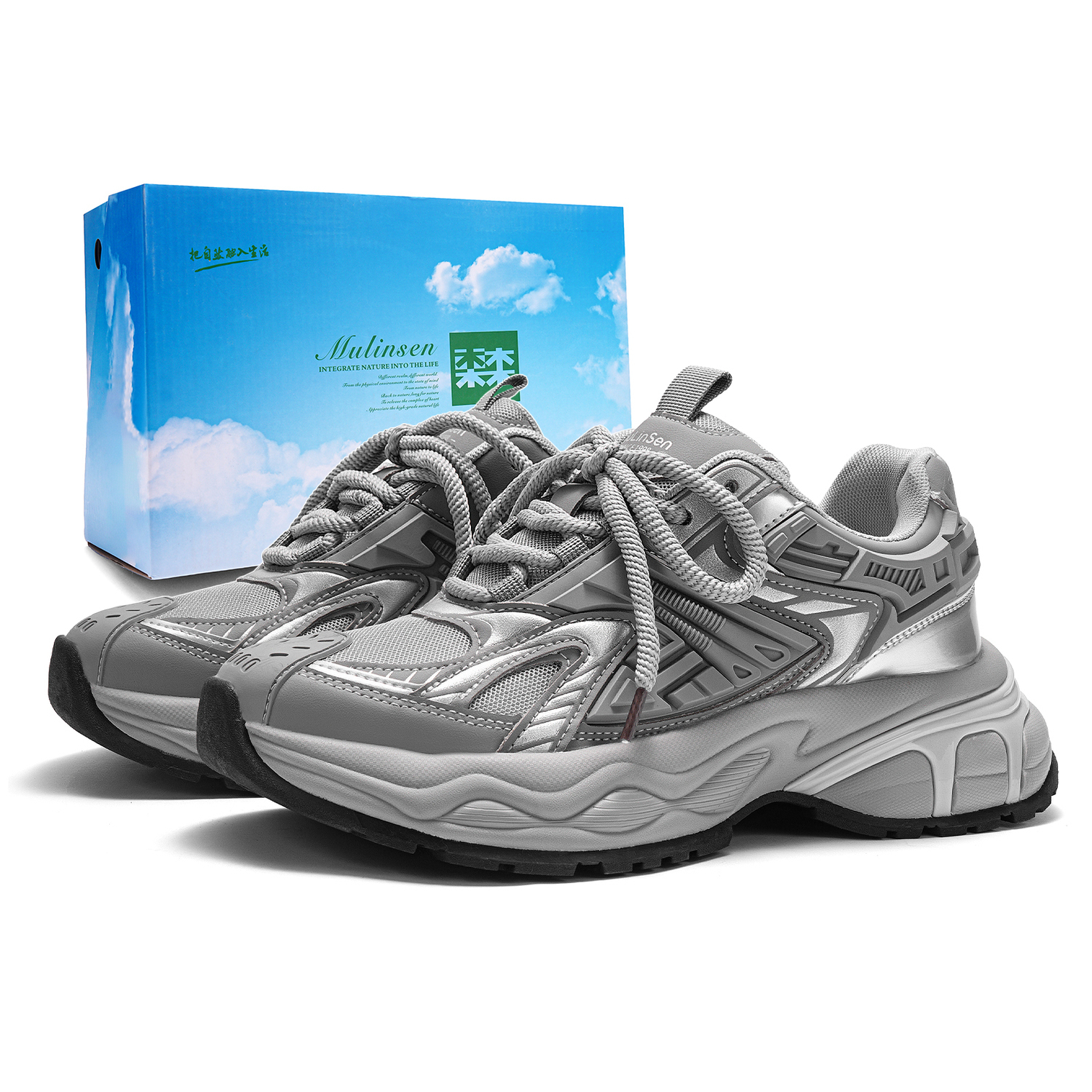 Mulinsen Мужские низкие кеды серые, цвет Gray
Mulinsen Мужские низкие кеды серые, цвет Gray