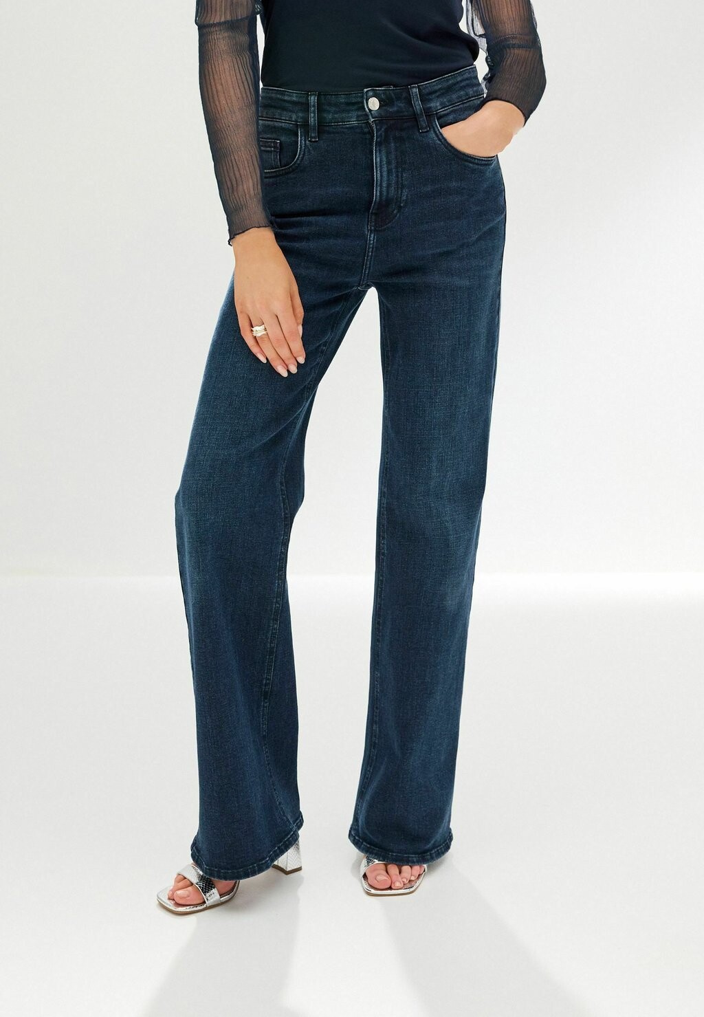 Расклешенные джинсы Wide Leg Flare Jeans Next, цвет inky blue 
Расклешенные джинсы Wide Leg Flare Jeans Next, цвет inky blue