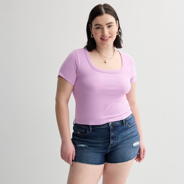 Детский укороченный топ с квадратным вырезом и рубчиком больших размеров So, цвет little lavender
Детский укороченный топ с квадратным вырезом и рубчиком больших размеров So, цвет little lavender