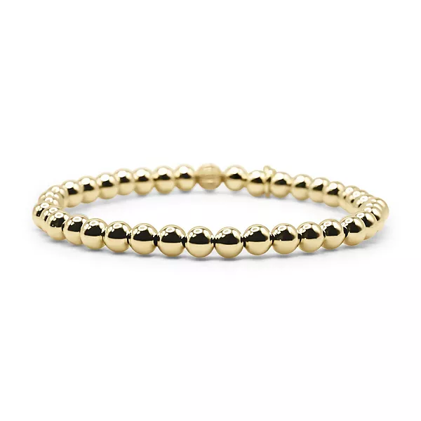 Не тускнеющий браслет с золотыми шариками диаметром 5 мм Bowood Lane, gold
Не тускнеющий браслет с золотыми шариками диаметром 5 мм Bowood Lane, gold