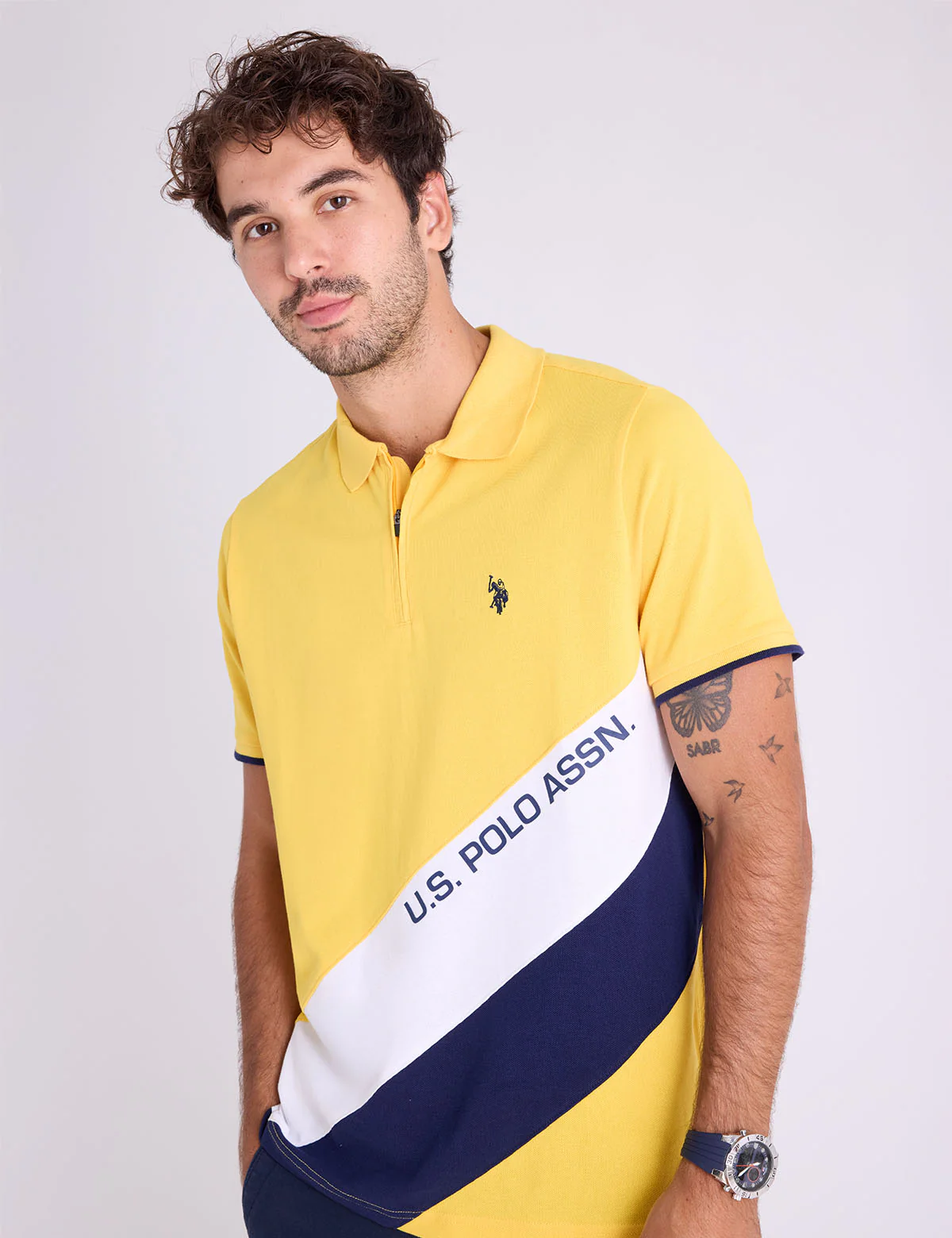 Футболка-поло U.S. Polo Assn Pique Color Block Zipper, желтый
Футболка-поло U.S. Polo Assn Pique Color Block Zipper, желтый