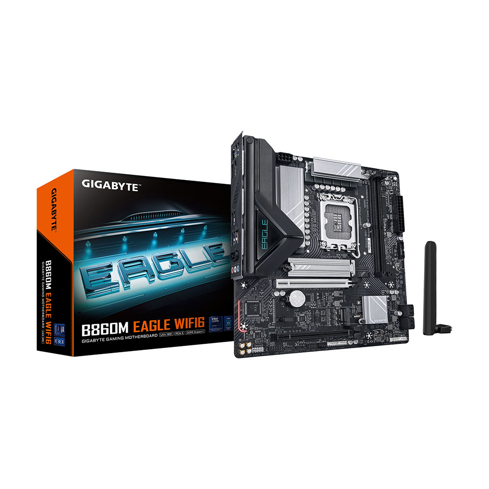Материнская плата Gigabyte B860M Eagle WIFI6, LGA1851, DDR5, Wi-Fi
Материнская плата Gigabyte B860M Eagle WIFI6, LGA1851, DDR5, Wi-Fi