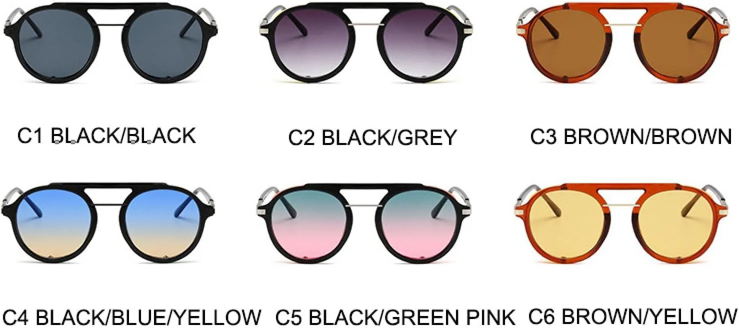 Солнцезащитные очки в стиле стимпанк для мужчин и женщин, модные круглые винтажные очки в стиле панк с защитой от УФ-излучения UV400 VVTWSSW, C4 Black-blue Yellow
Солнцезащитные очки в стиле стимпанк для мужчин и женщин, модные круглые винтажные очки в стиле панк с защитой от УФ-излучения UV400 VVTWSSW, C4 Black-blue Yellow