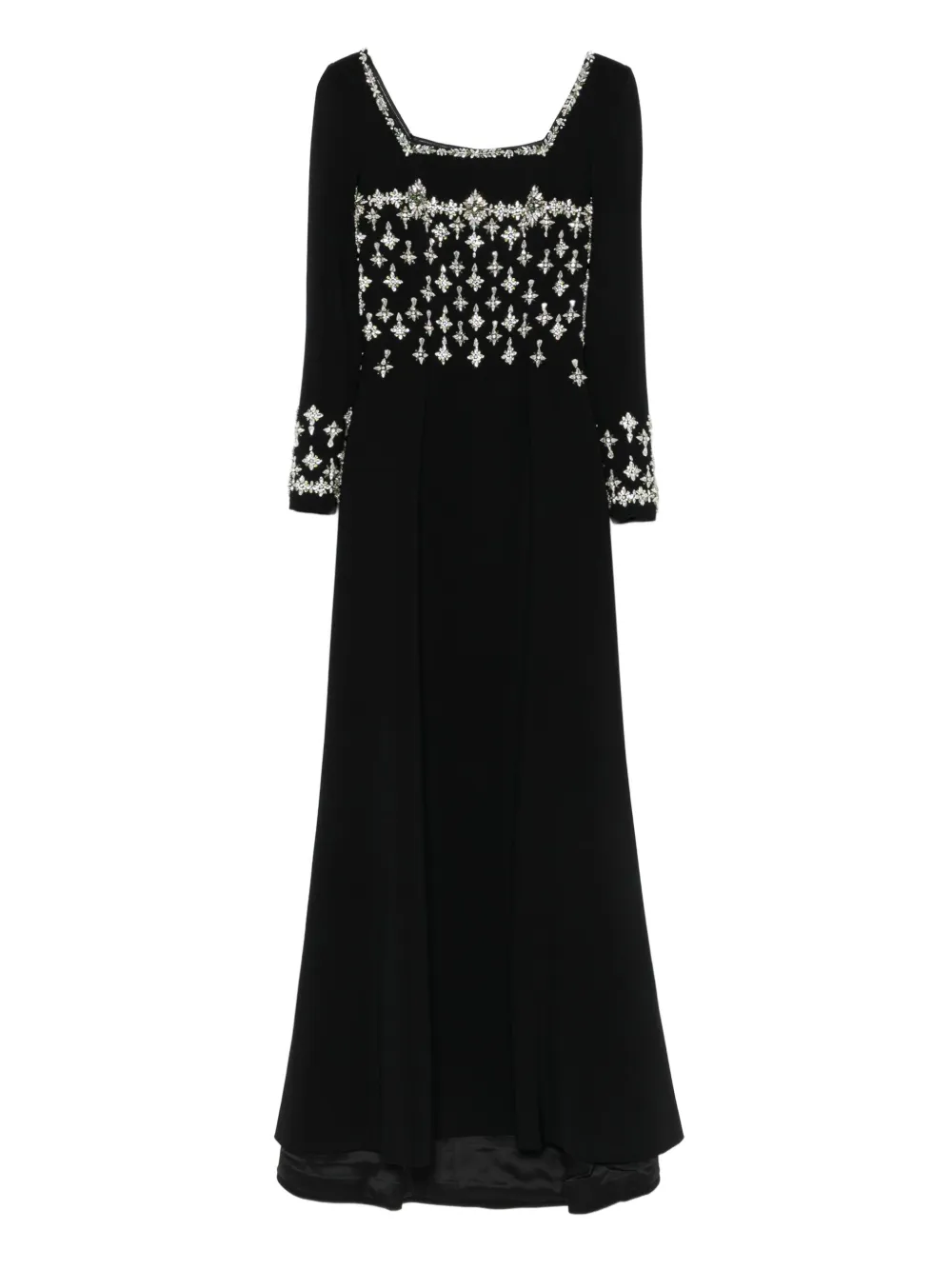 Платье макси с квадратным вырезом Dina Melwani, черный
Платье макси с квадратным вырезом Dina Melwani, черный