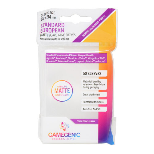 Чехол для карточек Gamegenic Matte Standard European- Sized Sleeves 62 X 94 Mm (50 Ct.) Gamegenic
Чехол для карточек Gamegenic Matte Standard European- Sized Sleeves 62 X 94 Mm (50 Ct.) Gamegenic