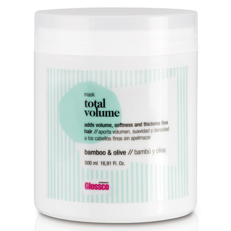 Glossco Total Volume легкая маска для волос с увлажняющим комплексом, 500 мл
Glossco Total Volume легкая маска для волос с увлажняющим комплексом, 500 мл