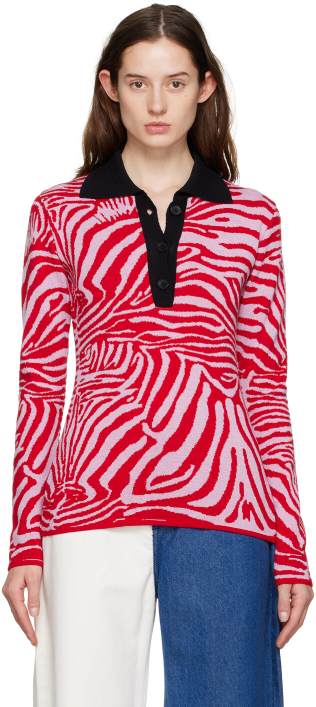 Красно-розовая футболка-поло с тремя пуговицами Marques Almeida, Красный, Красно-розовая футболка-поло с тремя пуговицами Marques Almeida
Красно-розовая футболка-поло с тремя пуговицами Marques Almeida, Красный, Красно-розовая футболка-поло с тремя пуговицами Marques Almeida