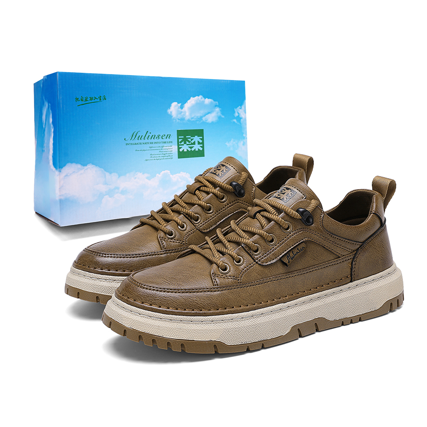 Mulinsen Коричневые мужские скейтерские кеды лоу-топ, цвет Brown
Mulinsen Коричневые мужские скейтерские кеды лоу-топ, цвет Brown