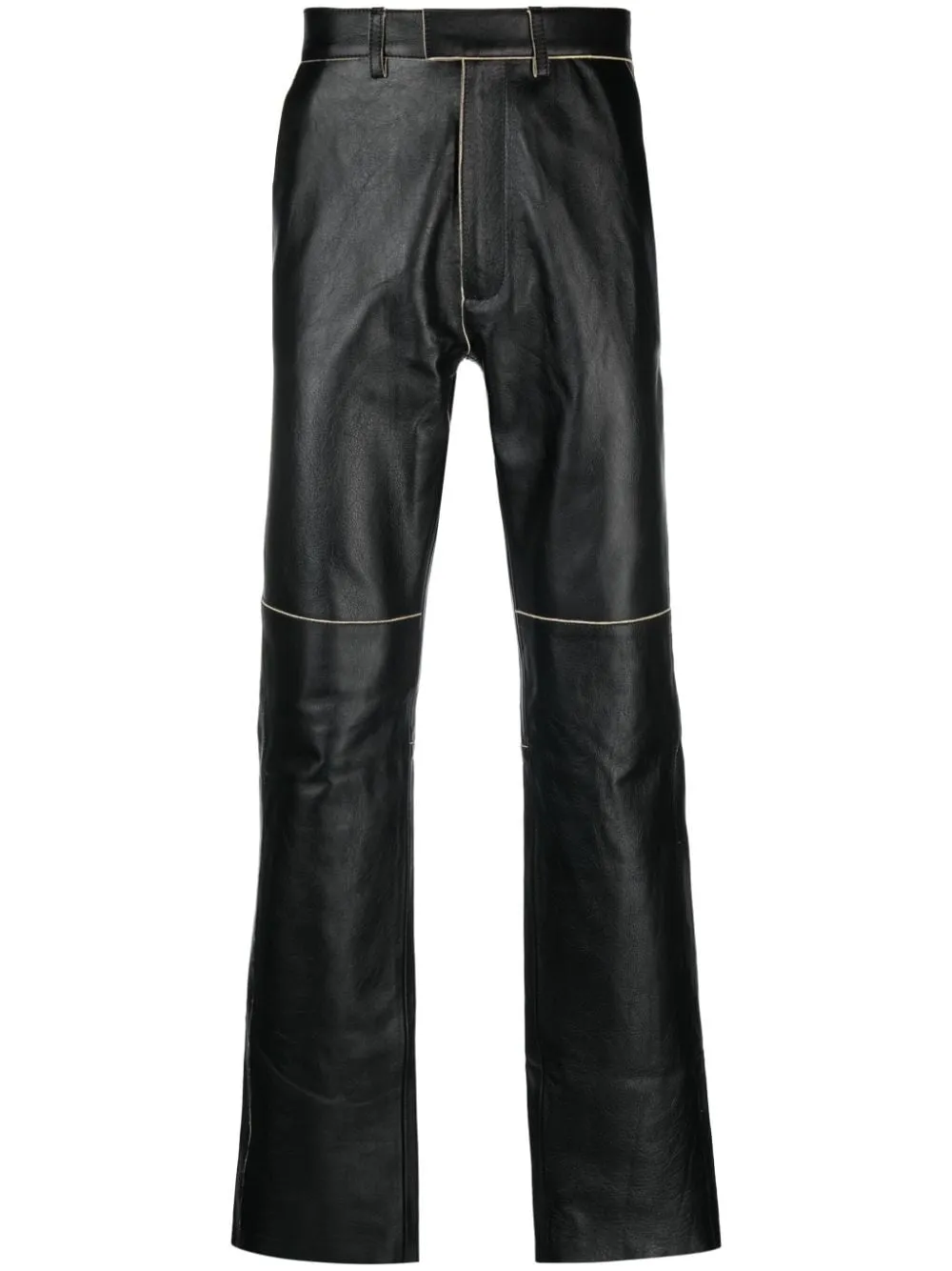 Кожаные брюки прямого кроя Martine Rose, черный
Кожаные брюки прямого кроя Martine Rose, черный