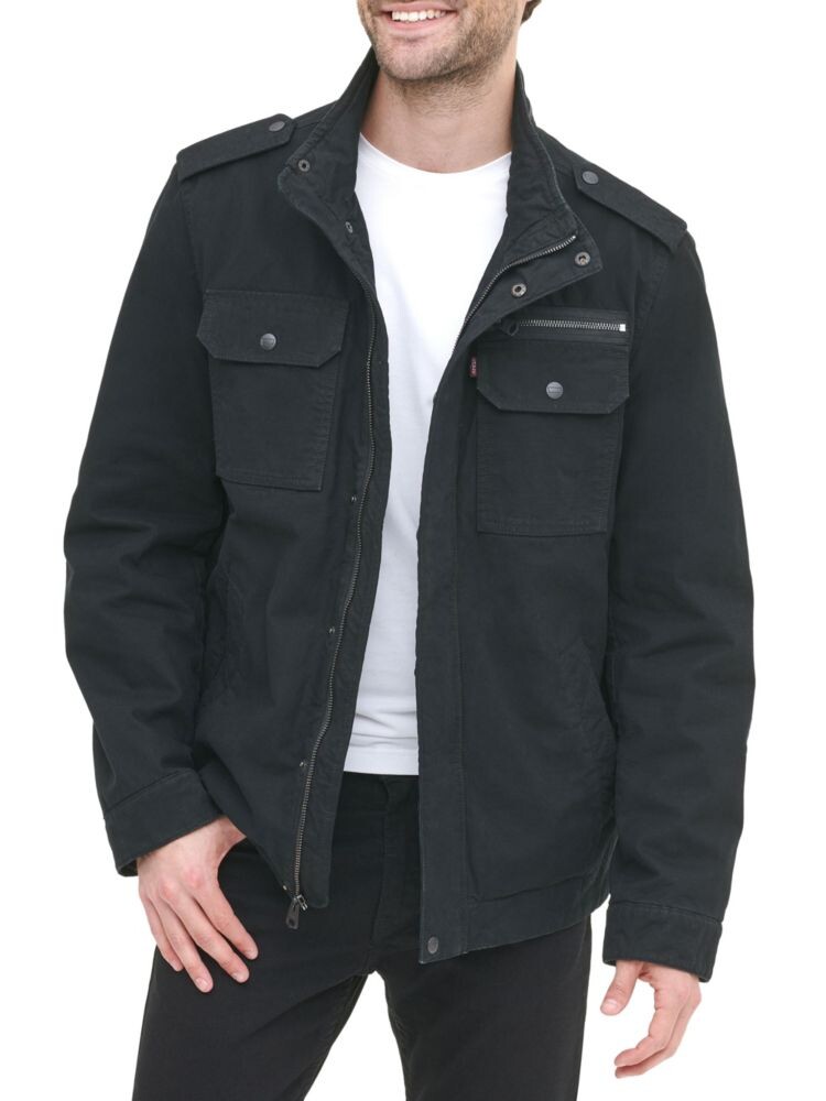 Куртка мужская Levi'S с манжетами на пуговицах, черный
Куртка мужская Levi'S с манжетами на пуговицах, черный