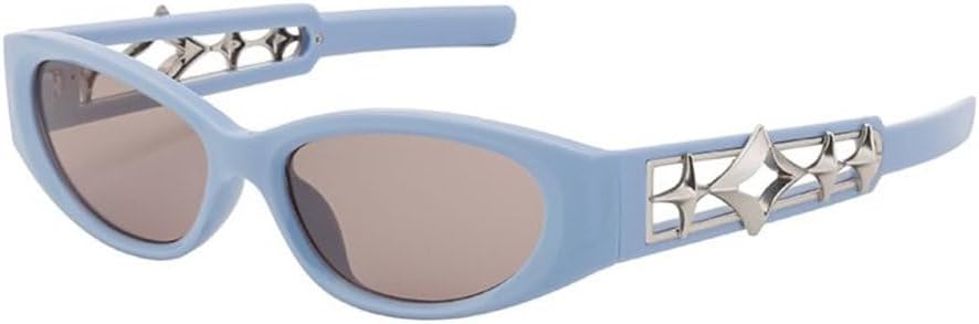 Модные солнцезащитные очки «кошачий глаз» для женщин, роскошные солнцезащитные очки в маленькой оправе в форме звезды для мужчин, прямоугольные солнцезащитные очки TYUVIVO, C7bluebrown
Модные солнцезащитные очки «кошачий глаз» для женщин, роскошные солнцезащитные очки в маленькой оправе в форме звезды для мужчин, прямоугольные солнцезащитные очки TYUVIVO, C7bluebrown