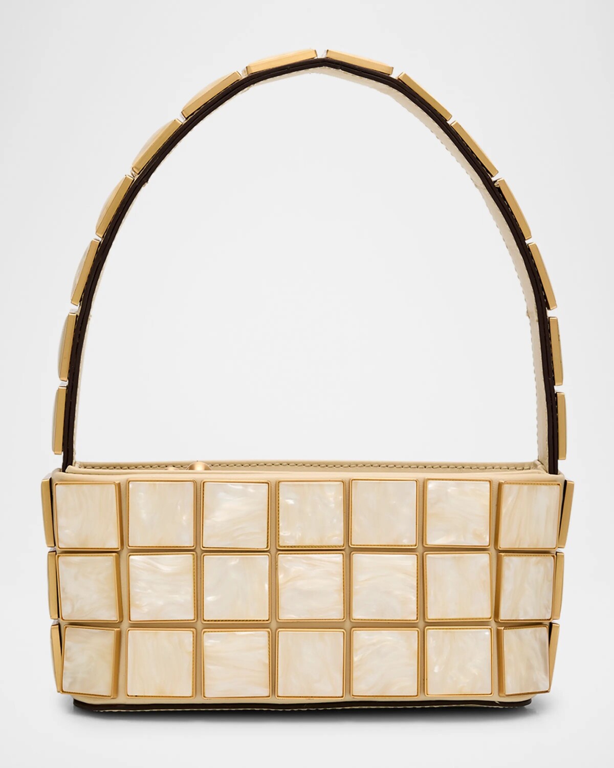 Акриловая сумка на плечо Romy с геометрическим узором Cult Gaia, слоновая кость
Акриловая сумка на плечо Romy с геометрическим узором Cult Gaia, слоновая кость