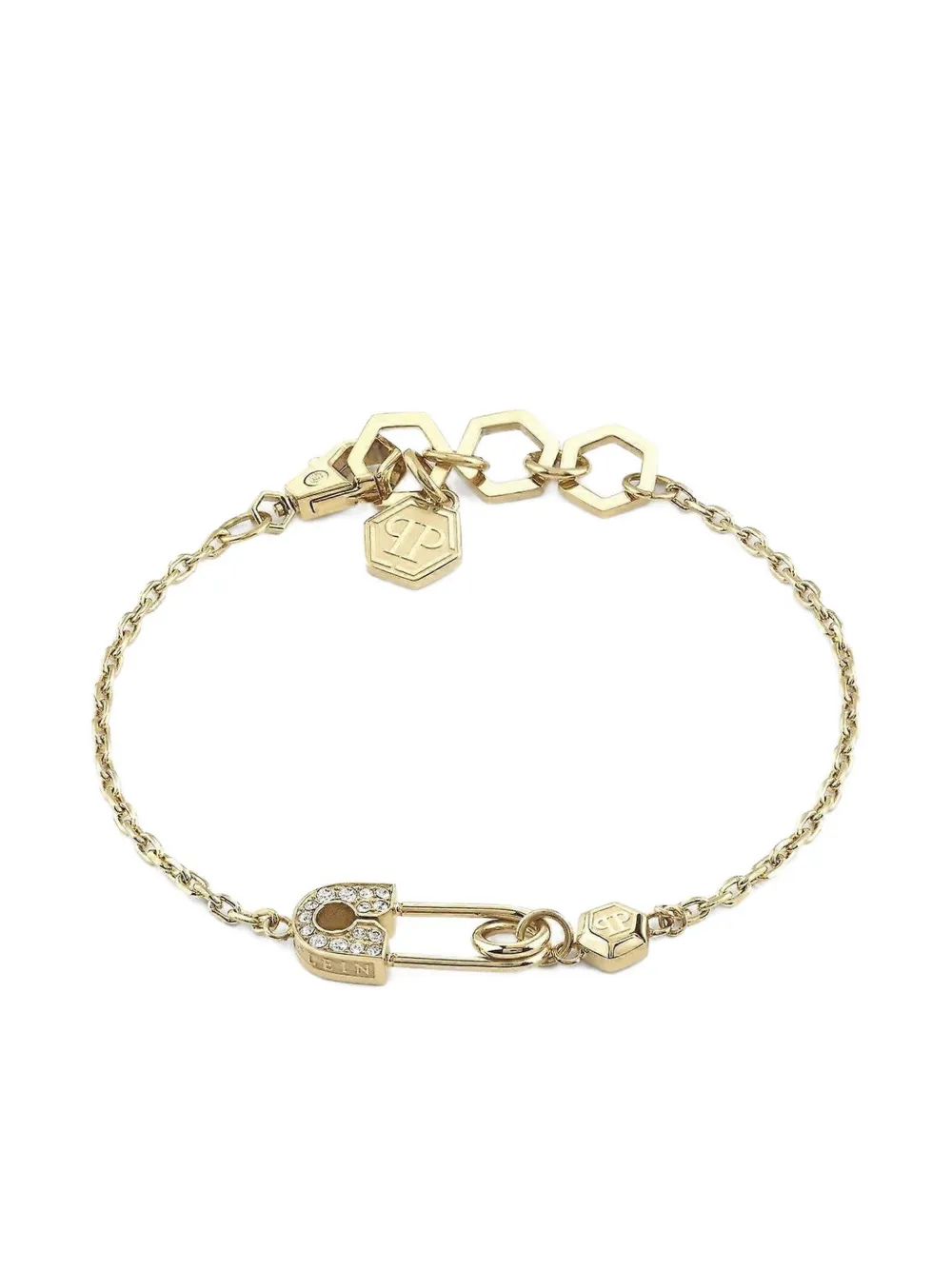Браслет-цепочка с булавкой Philipp Plein, золотой
Браслет-цепочка с булавкой Philipp Plein, золотой