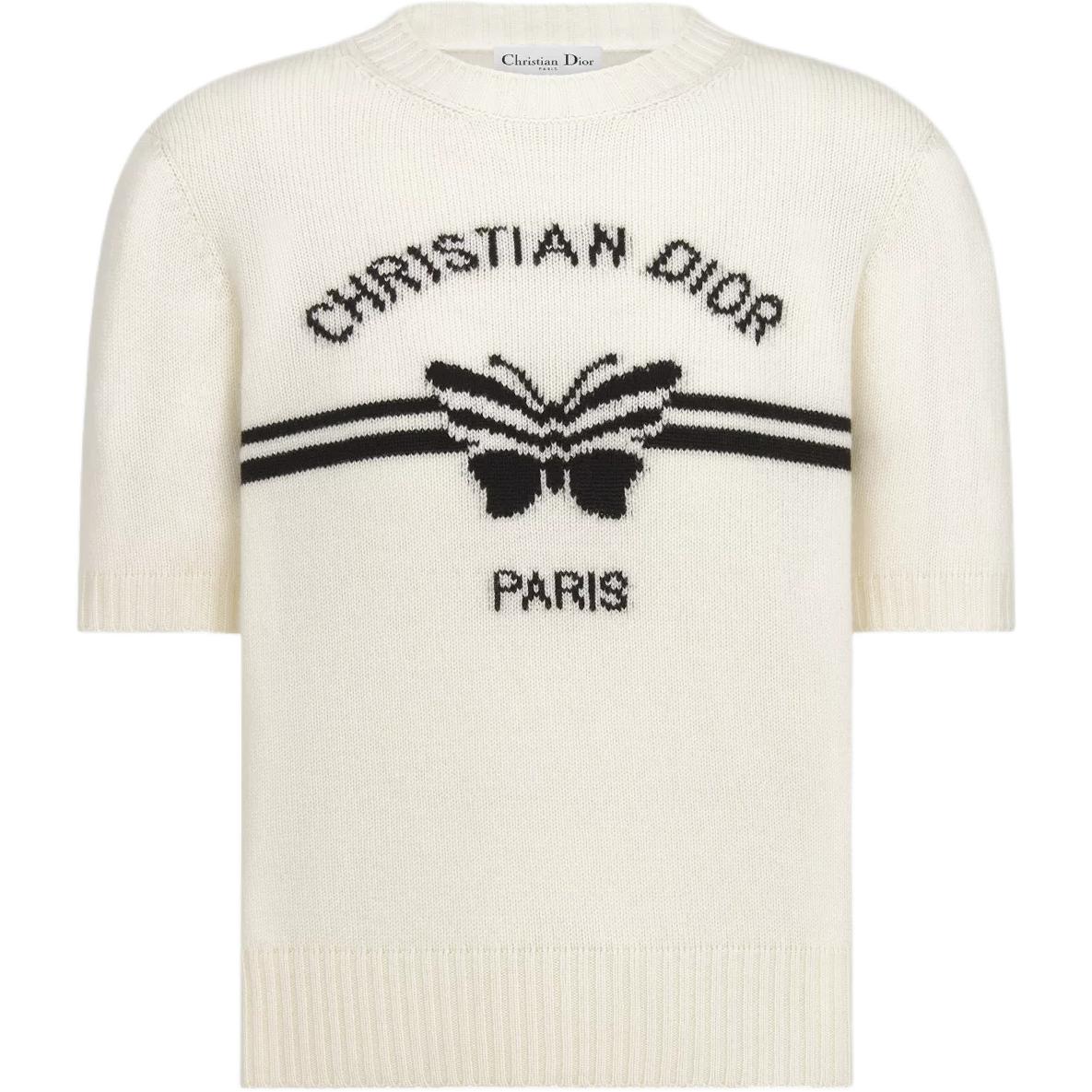 DIOR Белый кашемировый свитер SS25 для женщин
DIOR Белый кашемировый свитер SS25 для женщин