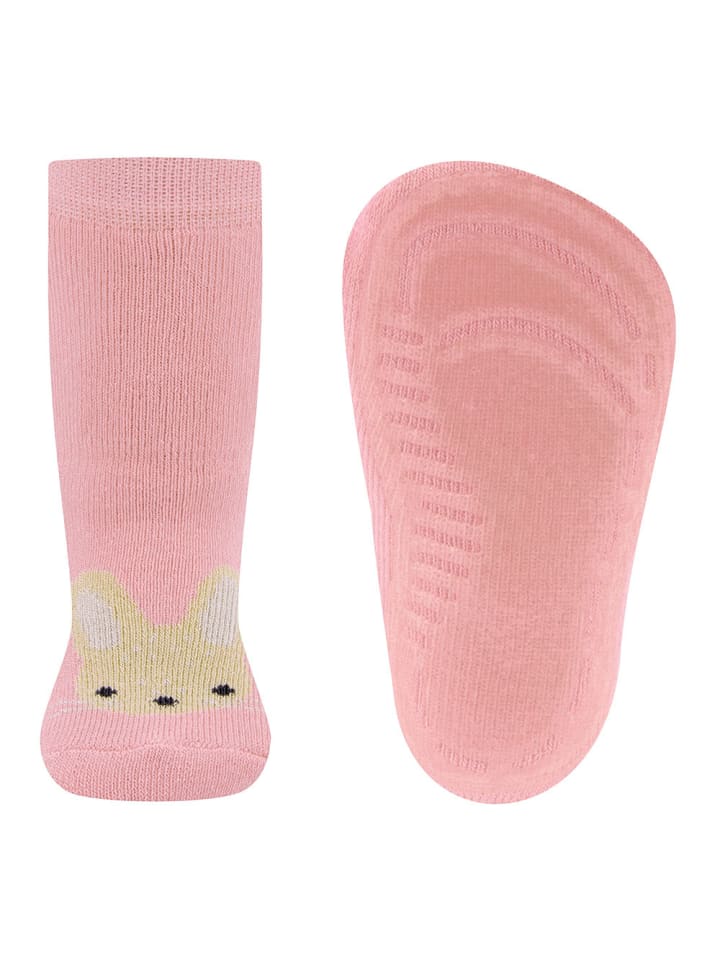 Ewers Нескользящие носки с изображением зайчика и рисунком в виде полевых роз
Ewers Нескользящие носки с изображением зайчика и рисунком в виде полевых роз