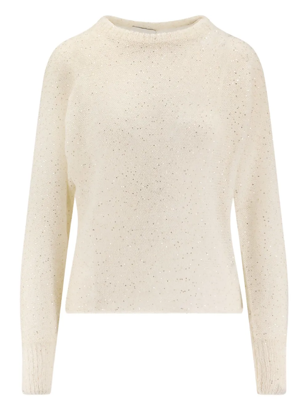 Рифленый вязаный джемпер с украшением из пайеток Nude, светло-бежевый
Рифленый вязаный джемпер с украшением из пайеток Nude, светло-бежевый