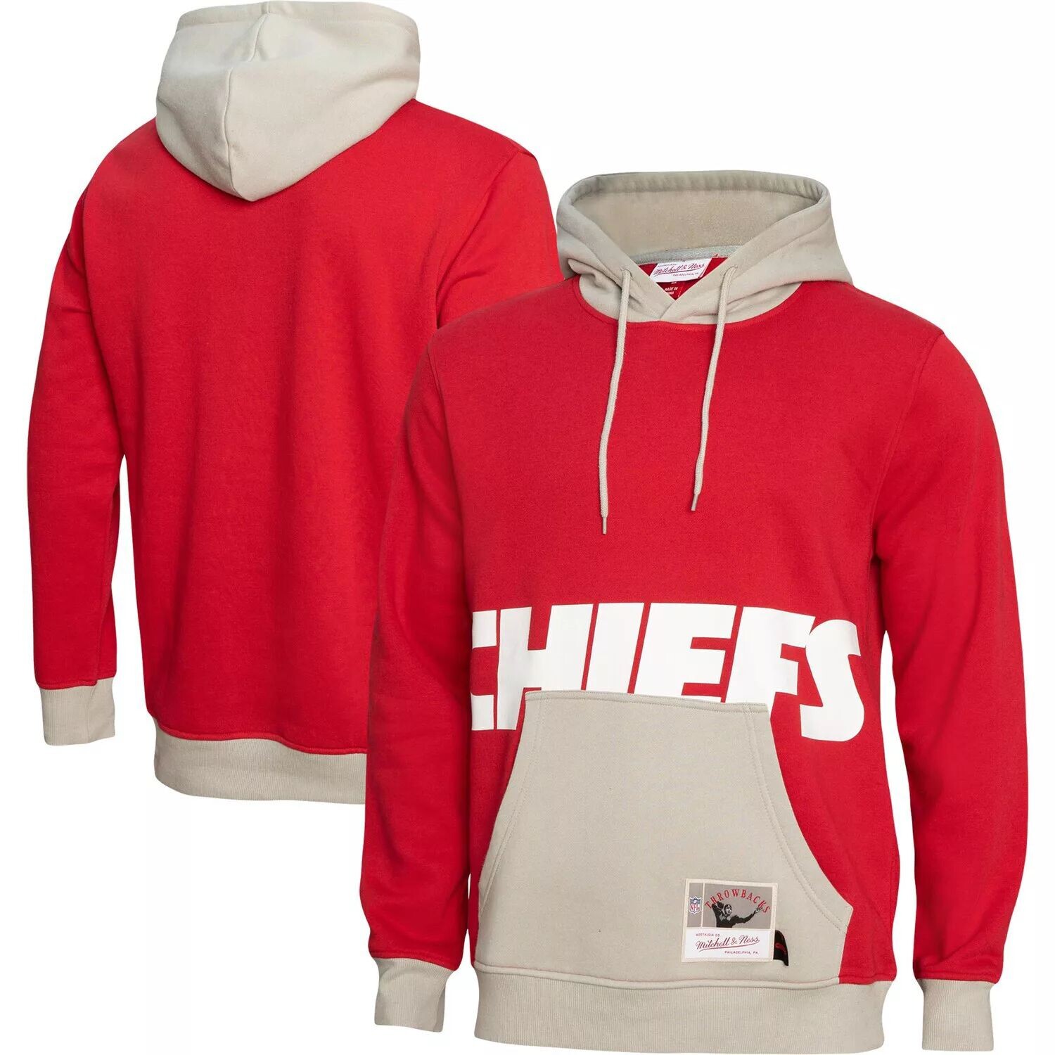 Мужской пуловер с капюшоном Mitchell & Ness Red Kansas City Chiefs Big Face 5.0
Мужской пуловер с капюшоном Mitchell & Ness Red Kansas City Chiefs Big Face 5.0