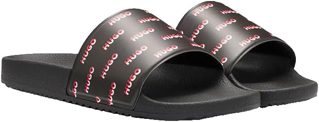 HUGO мужские слайды TimeIn, произведено в Италии, с разделенными логотипами, размер, Black
HUGO мужские слайды TimeIn, произведено в Италии, с разделенными логотипами, размер, Black