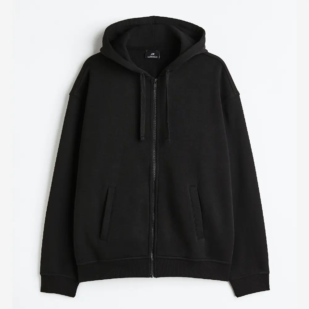 Толстовка H&M свободного кроя на молнии, черный
Толстовка H&M свободного кроя на молнии, черный